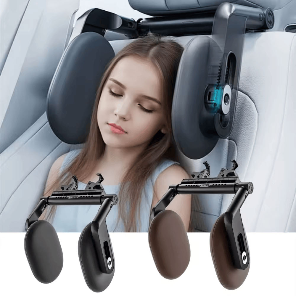 🏷️Coussin Repose-Tête Ajustable pour Siège Auto – Coussin de Voyage en U pour Enfants et Adultes