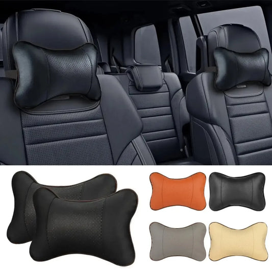 Coussin Cervical de Voiture – 1 Pièce | Simili Cuir Double Face | Appui-Tête Universel pour Soulager les Douleurs au Cou