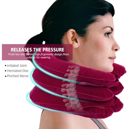 Appareil de Traction Cervicale Gonflable – Soulagement Douleurs Cervicales et Alignement des Épaules
