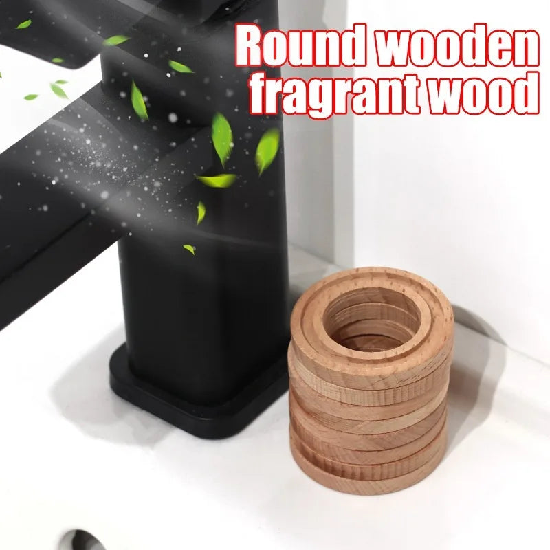 Circular Wood Essential Oil Aromatherapy Expanded Wood 5/10Pcs Air Freshener Replacement Fragrance Perfume Refill Natural Beech