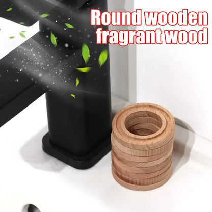 Circular Wood Essential Oil Aromatherapy Expanded Wood 5/10Pcs Air Freshener Replacement Fragrance Perfume Refill Natural Beech