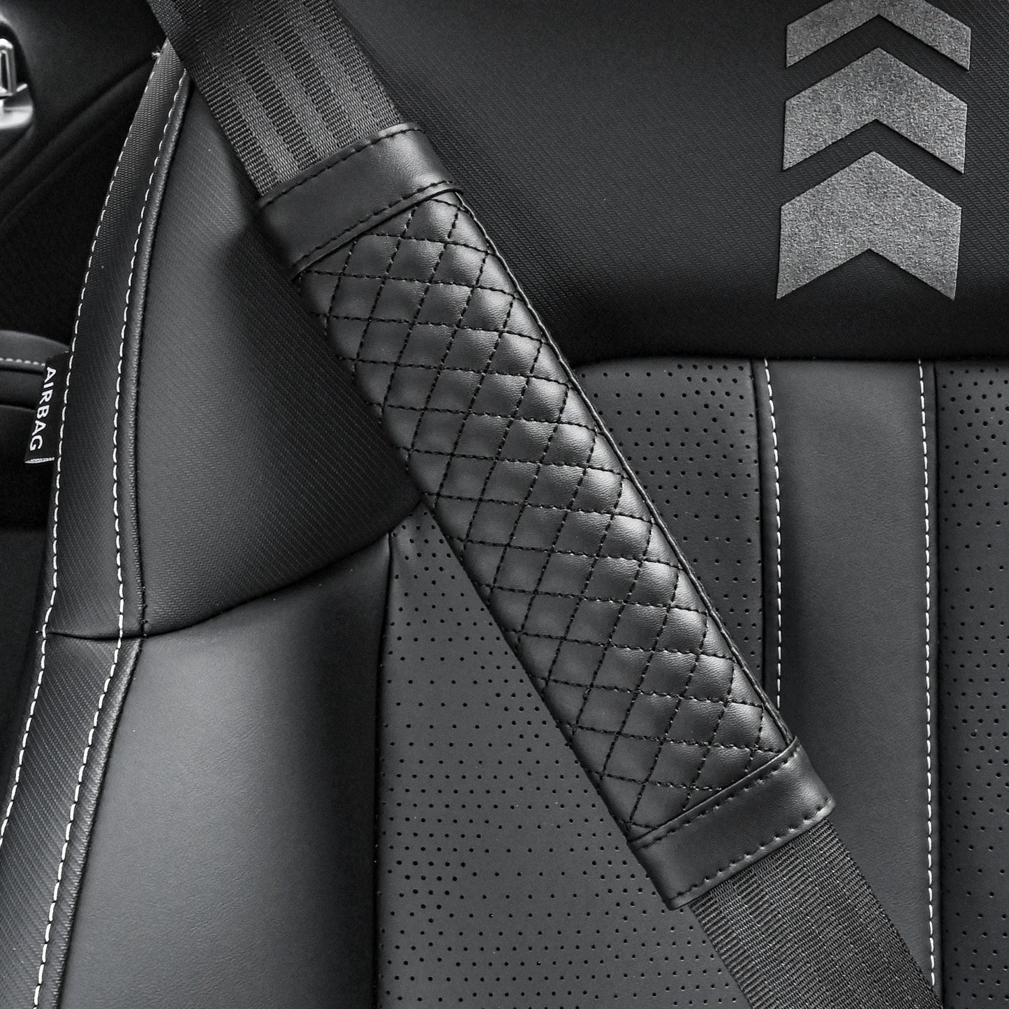 🏷️ Couvre-Ceinture de Sécurité en Cuir pour Voiture – Confort & Élégance (1 Pièce)