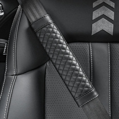 🏷️ Couvre-Ceinture de Sécurité en Cuir pour Voiture – Confort & Élégance (1 Pièce)