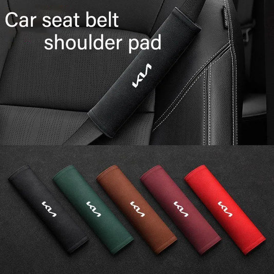 🏷️Protège-Épaule Ceinture de Sécurité Voiture – Coussin de Soutien pour le Cou, Compatible KIA K3 K5 Sportage Picanto Rio Ceed Optima Sorento Cerato Venga Sedona (2 pièces)
