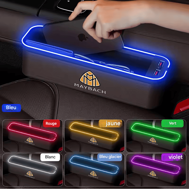🏷️Boîte de Rangement LED Multifonction pour Siège – Compatible Maybach Classe S & GLS