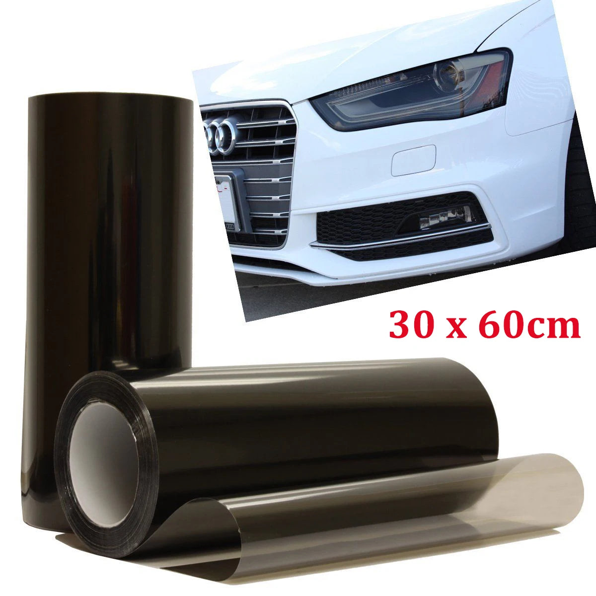 🏷️Film Pare-Soleil Dégradé pour Pare-Brise Avant – Autocollant Adhésif Anti-UV, Couleur Changeante, 20×150 cm