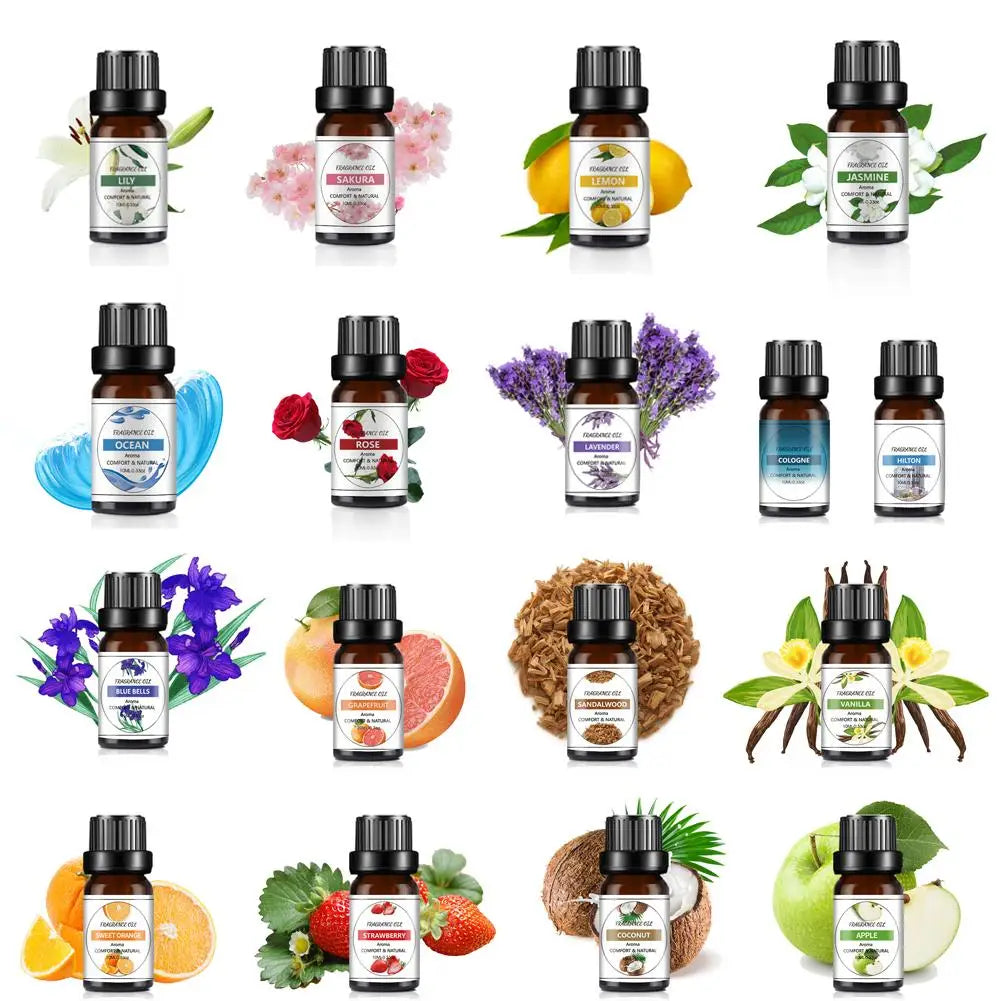 Recharge de Parfum Voiture 10ML – Parfums Floraux & Fruités – Désodorisant Liquide Compatible Diffuseur Auto