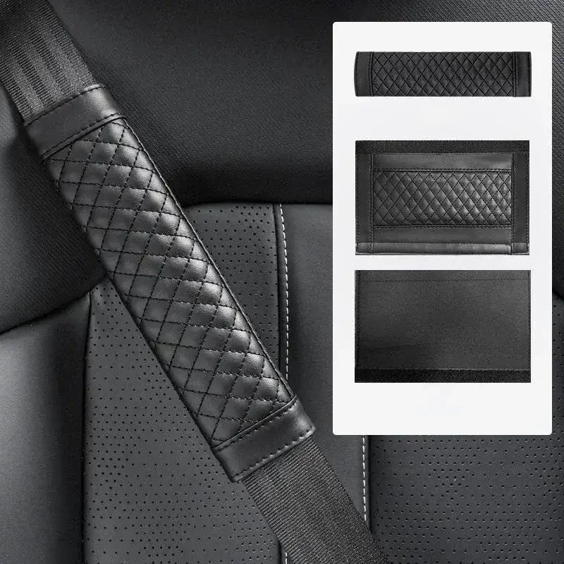 🏷️ Couvre-Ceinture de Sécurité en Cuir pour Voiture – Confort & Élégance (1 Pièce)