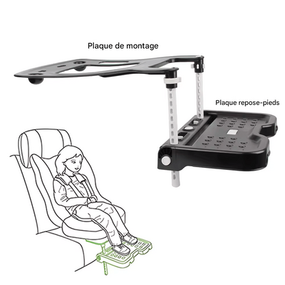 🏷️Repose-Pieds Réglable pour Siège Auto Enfant – Pliable, Universel, Confort Ergonomique pour Enfants 3-6 Ans, Compatible avec la Plupart des Véhicules