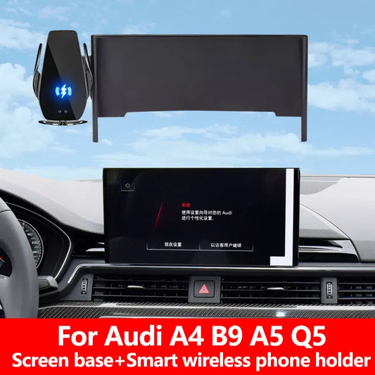 Car Mobile Phone Holder For Audi A4 B9 A5 Q5 Special Bracket Of Screen GPS Stable Phone Holder Suitable All Smartphone holder