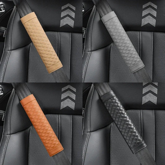🏷️ Couvre-Ceinture de Sécurité en Cuir pour Voiture – Confort & Élégance (1 Pièce)