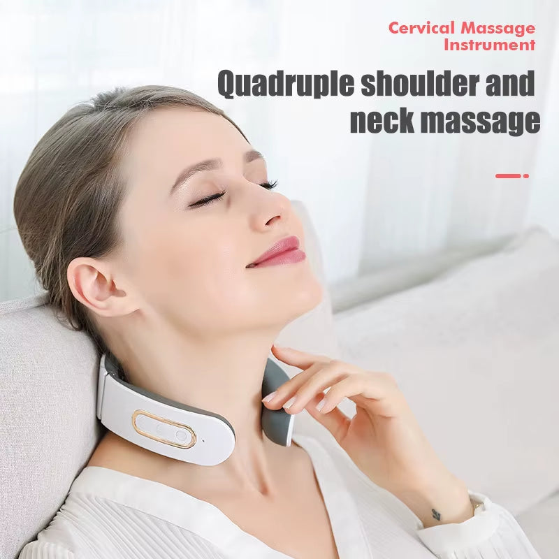 Four Head Intelligent Neck Massager Relieves Pain, Relaxes Cervical Muscles, and Provides Electric Neck Protection