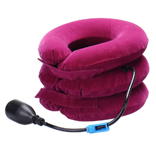 1Pcs Neck Stretcher Inflatable Cervical Neck Traction Brace Breathable Comfortable Protection Prevent Cervical Forward Leaning