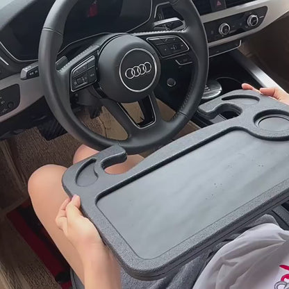 🏷️Tablette de Voiture Multifonction – Plateau de Volant pour Ordinateur Portable, Repas ou Boisson, Support Portable pour Voiture